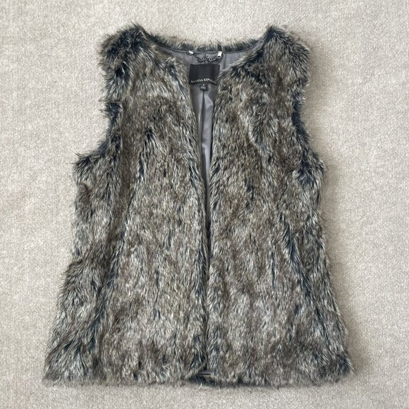 Banana Republic Jackets & Blazers - Banana Republic Vest Womens Small Brown Faux Fur Open Front Pockets Jacket